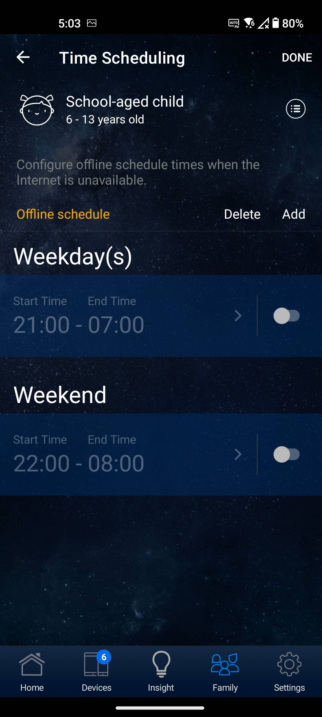Asus Router app parental controls