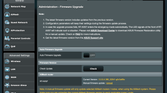 Web browser controls firmware upgrade