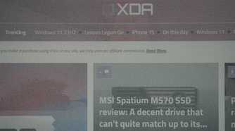 XDA's website on the ThinkBook Plus Gen 4's e-ink display