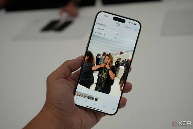 Changing the photo to portrait mode