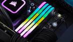 Close up of RGB RAM modules on motherboard