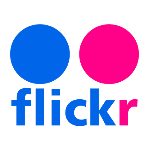 A render showing the Flickr logo over a transparent background.