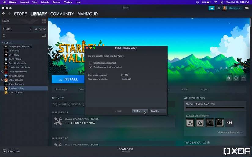 How to download and install Steam games on a Mac