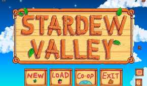 stardew valley game main screen