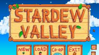 stardew valley game main screen