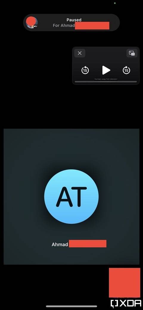 music paused shareplay banner during a FaceTime call