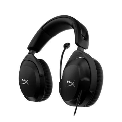 A PNG render of the HyperX CloudStinger 2 headset. The earcups are pointed down and the headset is on a transparent background.