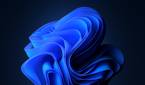 Th edefault Windows 11 Bloom wallpaper in dark mode