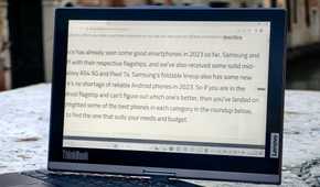 e-ink screen on the lenovo thinkbook plus gen 4