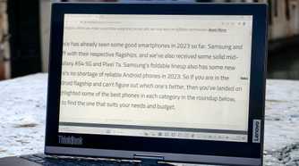 e-ink screen on the lenovo thinkbook plus gen 4
