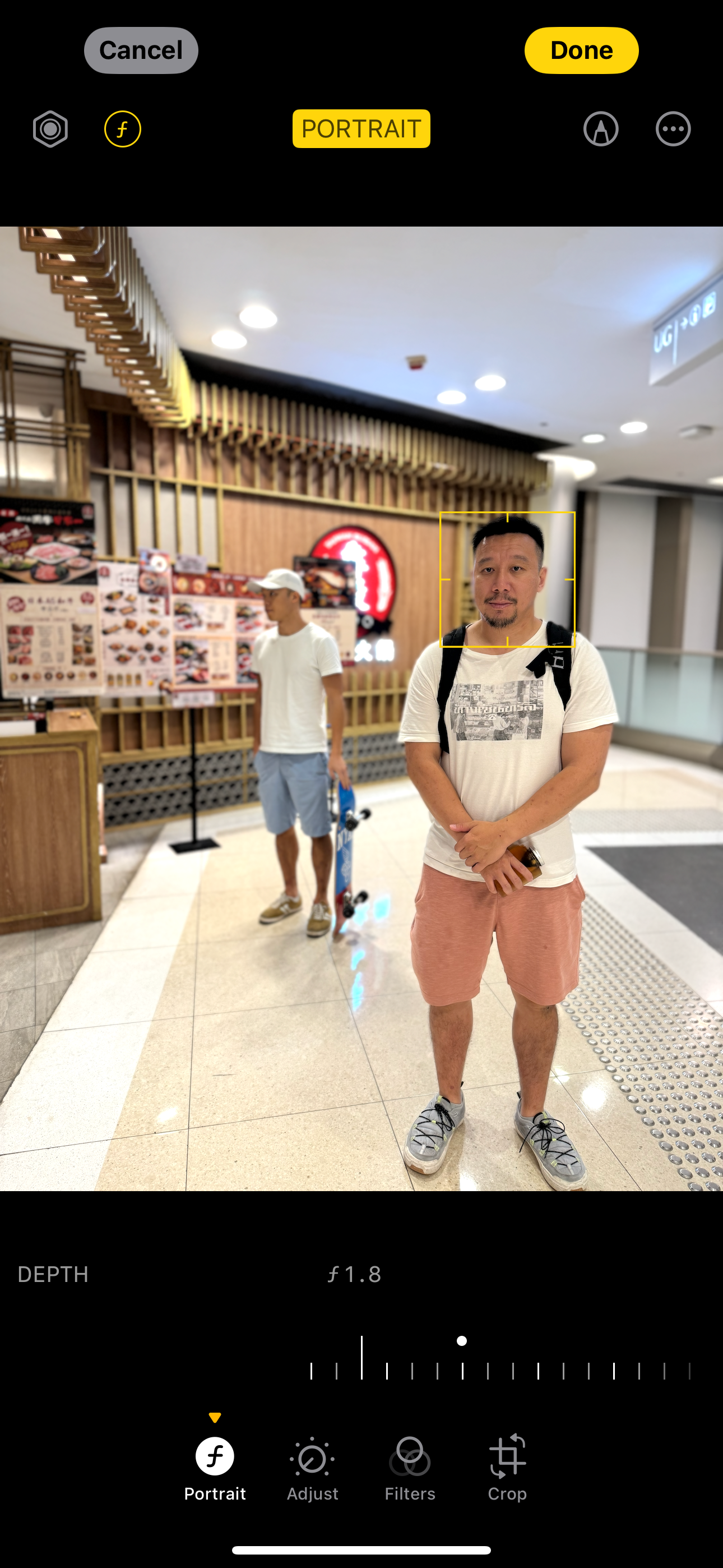 Turning a normal photo into a portrait photo