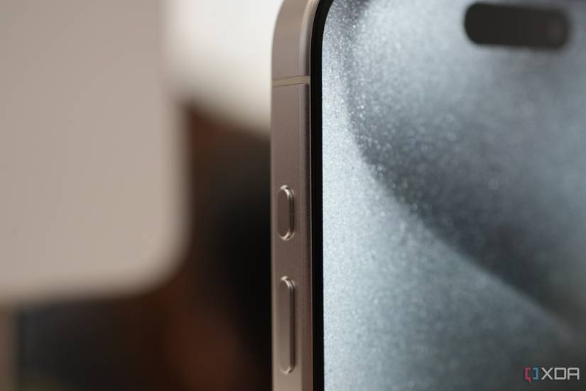 The Action Button on top of the volume rocker