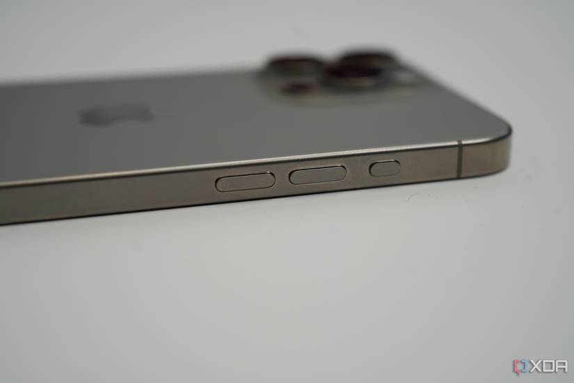 iPhone 15 Pro Max with titanium frame and edges that have been rounded
