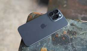 iPhone 15 Pro Max showing the back