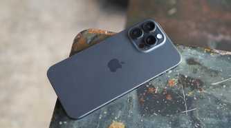iPhone 15 Pro Max showing the back