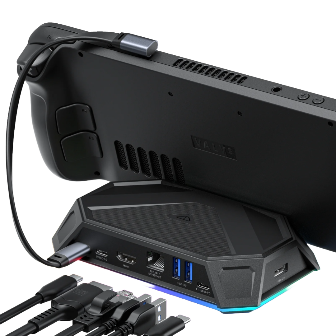 Legion Go Dock, 6-in-1 Legion Go Docking Station with HDMI 2.0 4K@60Hz,  Legion Go Stand Base Gadget,Lenovo Legion Go Accessories