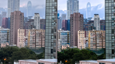 A 5X zoom image captured by the iPhone 15 Pro Max (left) and Huawei P60 Pro (right).