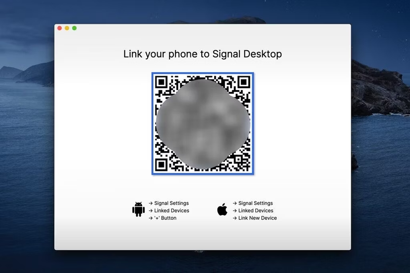 Linking phone to Signal desktop