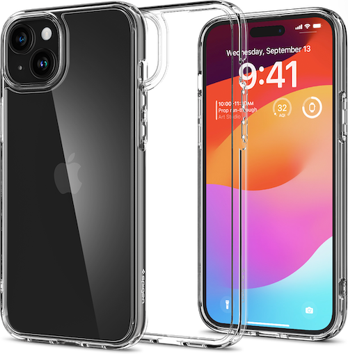 Spigen Ultra Hybrid Back Cover Case Compatible with iPhone 15 Plus (TPU +  Poly Carbonate