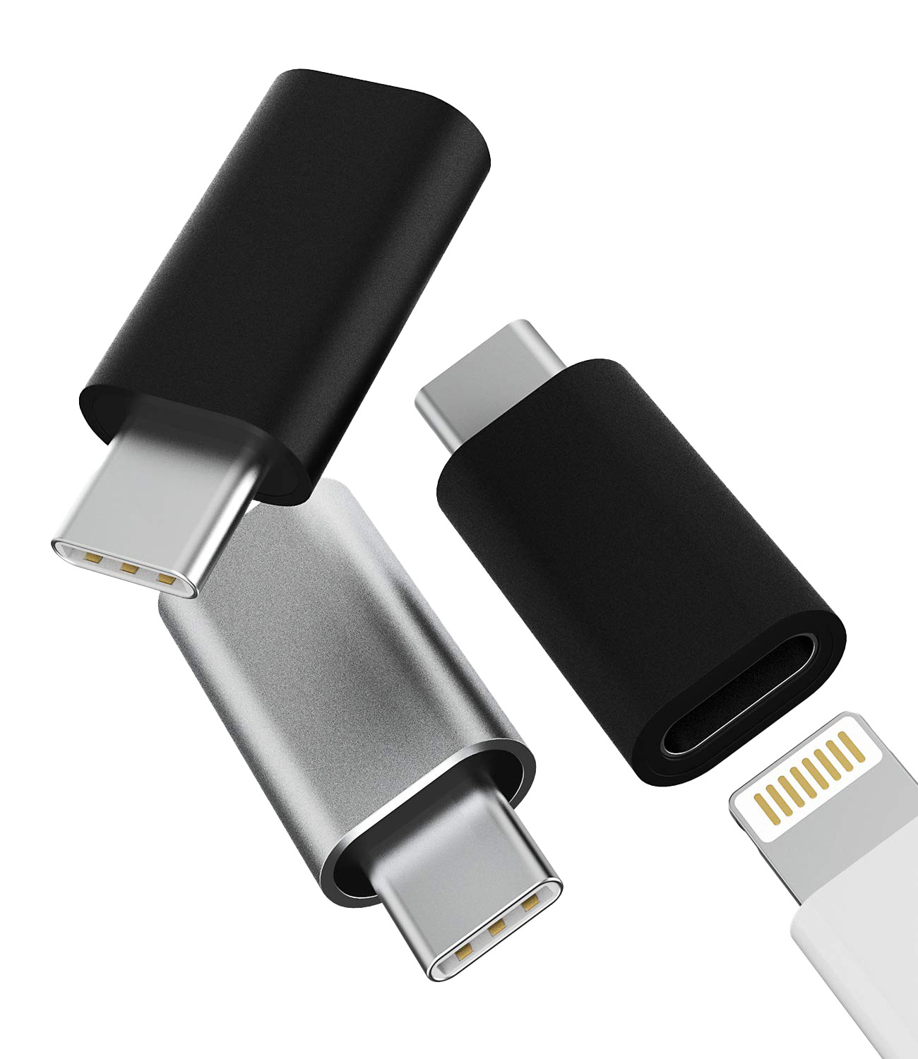 Apple iPhone 14 Pro Max Type-C To Lightning, Dongle Adapter Converter Black