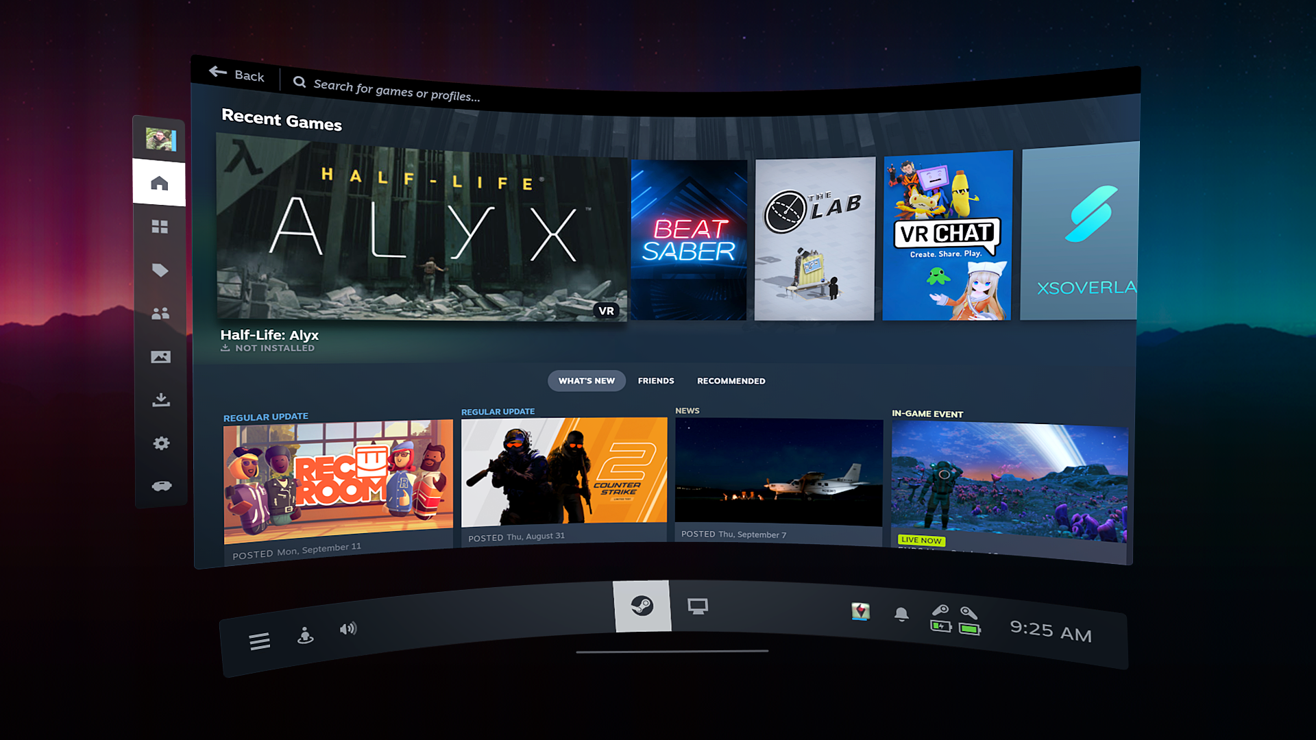 Captura de pantalla de SteamVR 2.0