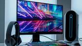Alienware PC and monitor setup on a desk