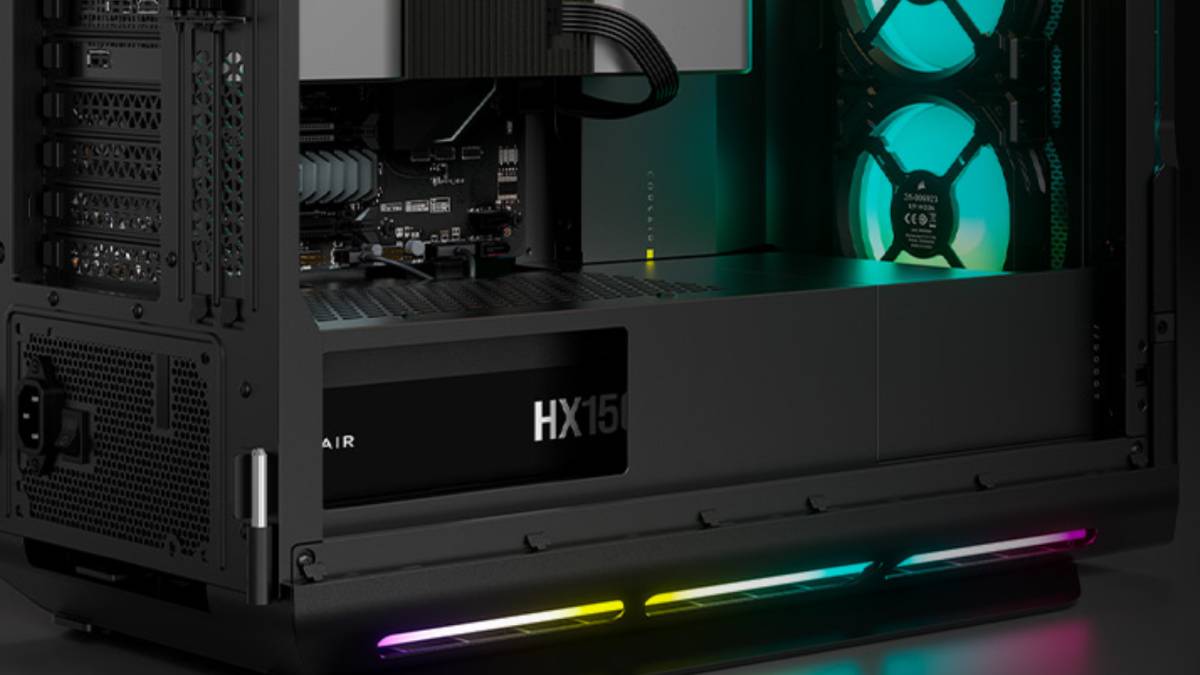 A lifestyle image of the Corsair HX1500i PSU
