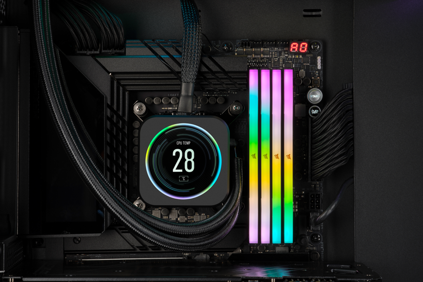 Corsair vengeance dummy RAM inside a PC case