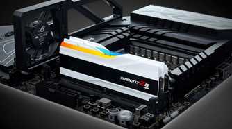 G.Skill Trident Z5 RGB DDR5 RAM on a motherboard