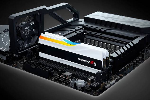 G.Skill Trident Z5 RGB DDR5 RAM on a motherboard