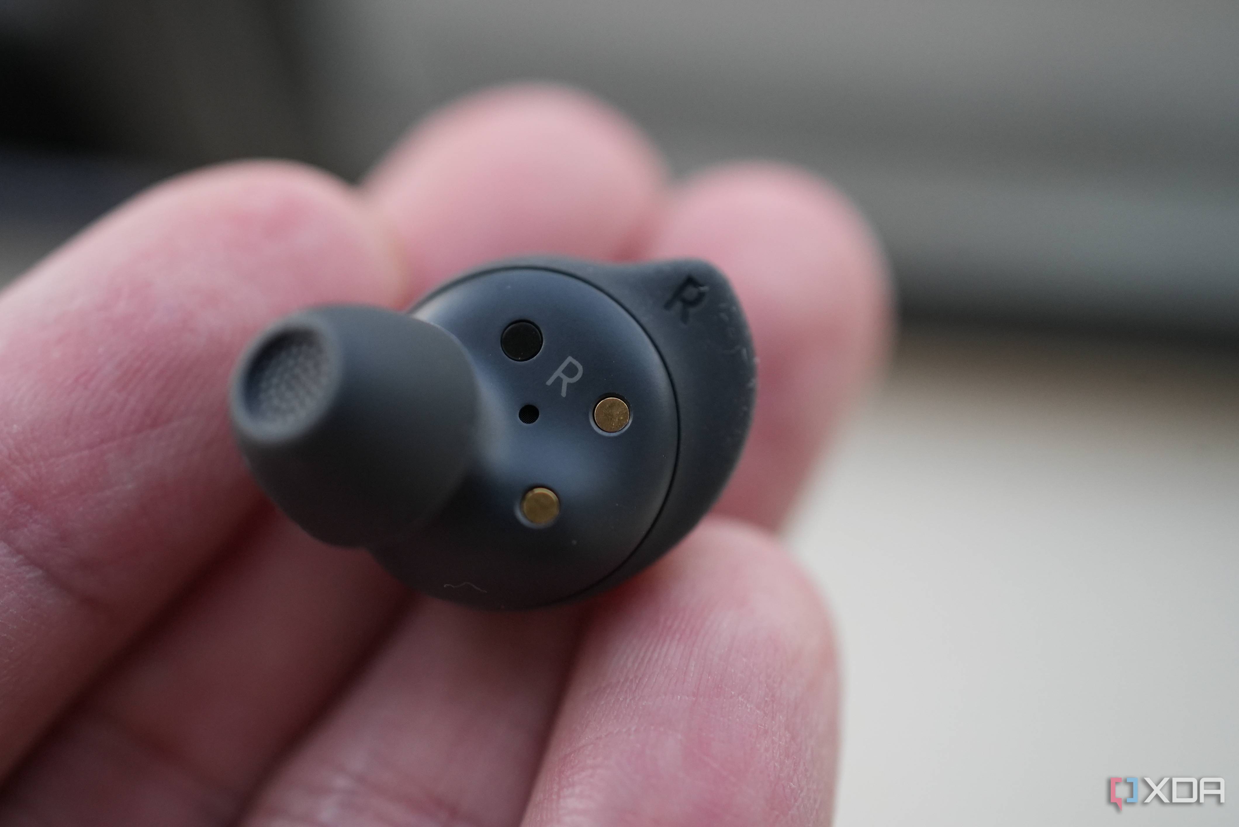 Galaxy Buds FE with silicon wing tips.