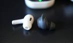 Galaxy Buds FE (right) and the Apple AirPods Pro 2 (left)