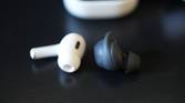 Galaxy Buds FE (right) and the Apple AirPods Pro 2 (left)