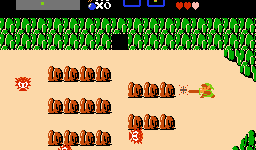 Screenshot of The Legend of Zelda on the NES