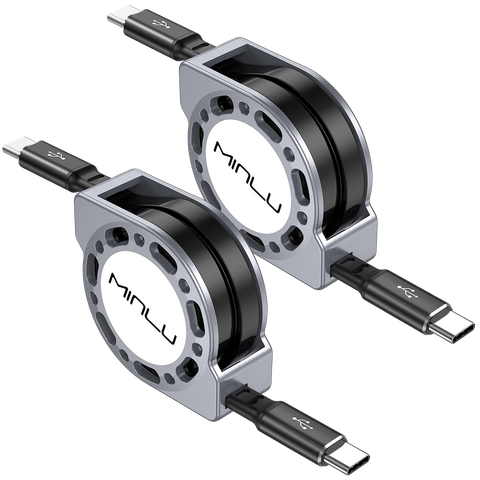 Minlu 100W Retractable USB-C Cable