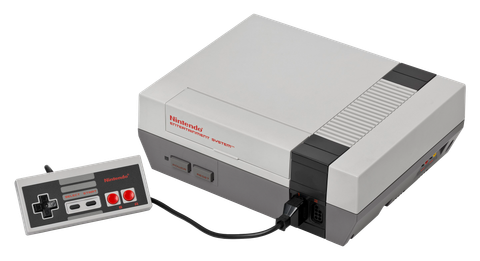Nintendo Entertainment System with the Game Pad