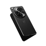 OnePlus Open in black half open floating 