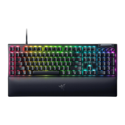 Razor Black Widow V4 with RGB lighting and wrist rest
