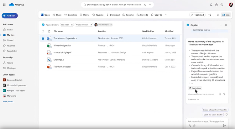 Copilot in OneDrive