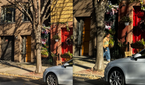 Main camera, cropped, Pixel 8 Pro (left), iPhone 15 Pro Max (right)