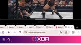 YouTube running in horizontal split-screen