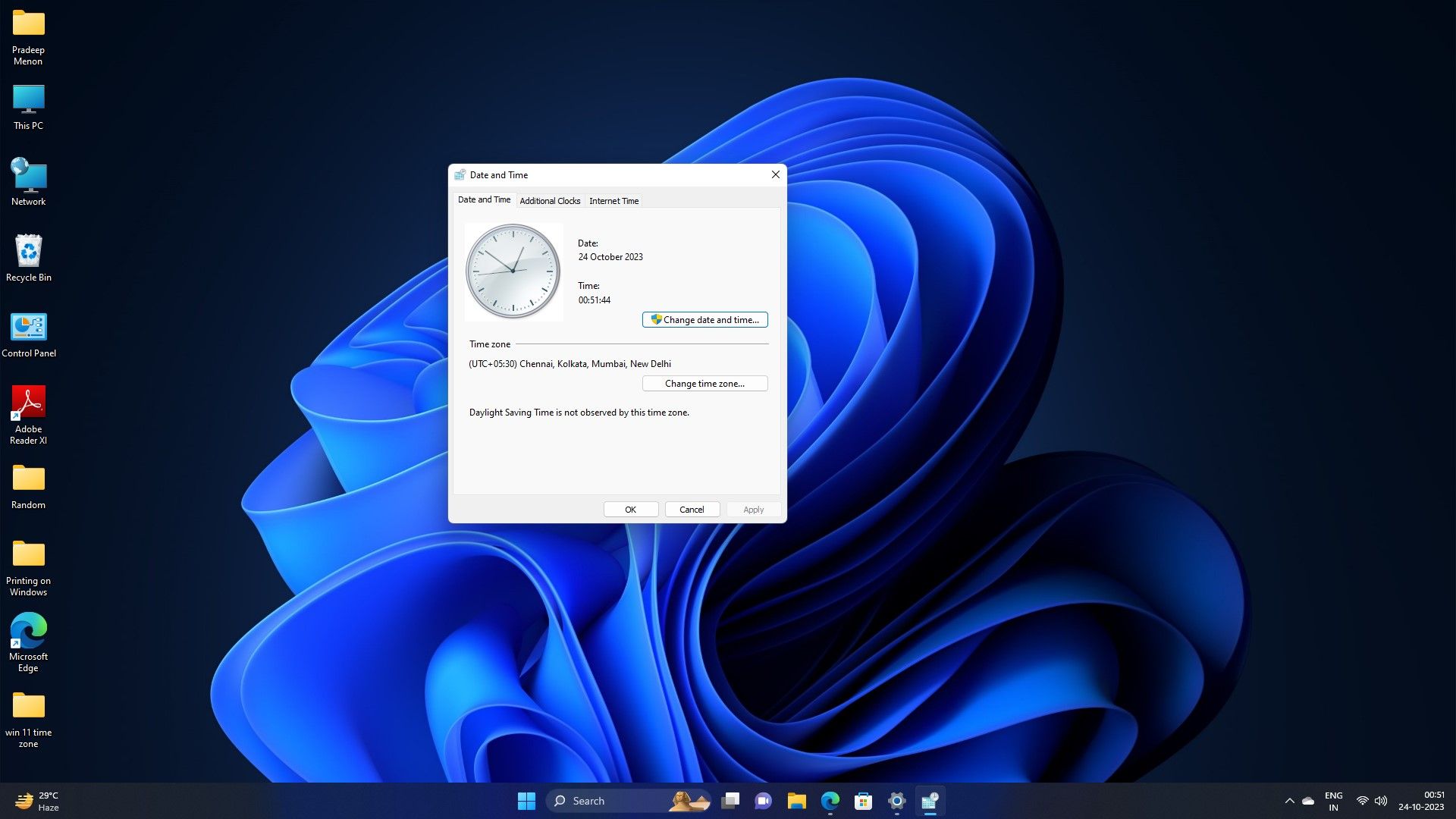 How to change your time zone in Windows 11 when you're traveling