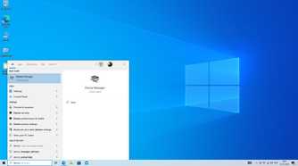 searching for device manager in windows 10