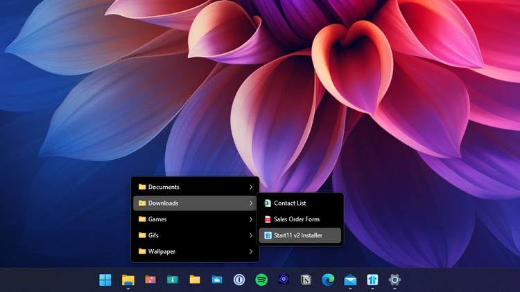 Windows 1.0 Rounded Taskbar Start11 v2 is officially out with floating rounded taskbar options and more