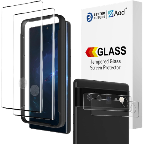 Aacl 2 Pack 3D Tempered Glass with the box and camera lens protector