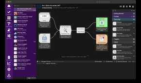 The Workflow feature in the Alfred app.