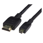 A render of the Amazon Basics Micro HDMI to HDMI Display Cable