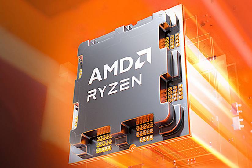 A CPU with AMD Ryzen written on it