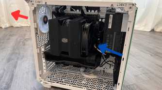 An image showing the cooler master air cooler airflow illustration.
