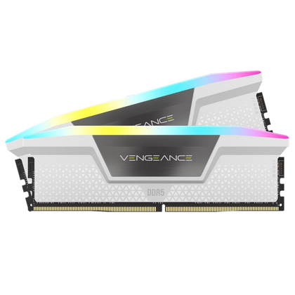 White render of Corsair Vengeance RGB DDR5 RAM